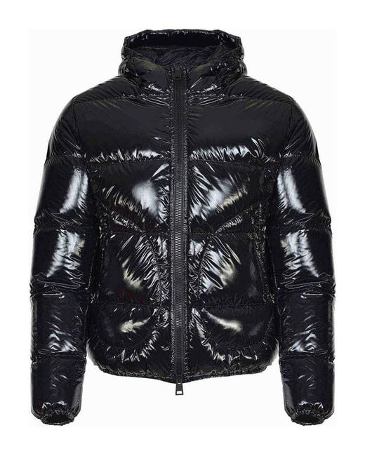 Herno Black Down Jacket Made Of Polyamide for men