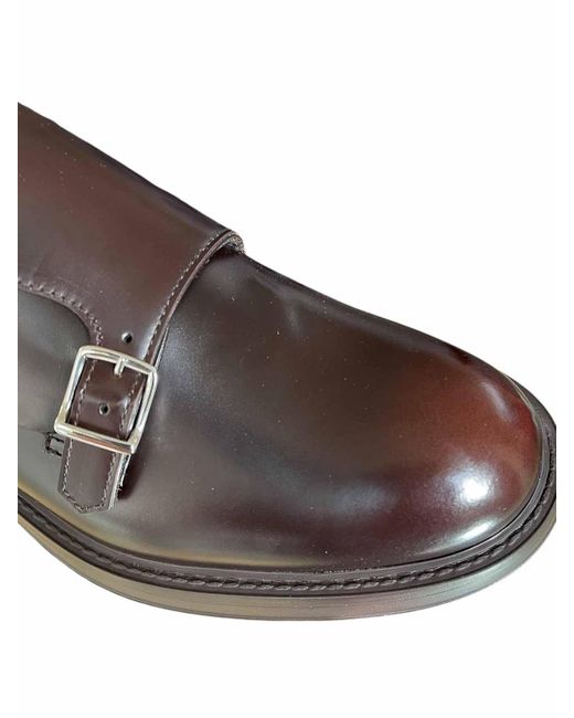 Doucal's Brown Double Buckle (Gm) Horse Marrone+Fdo Tmoro for men