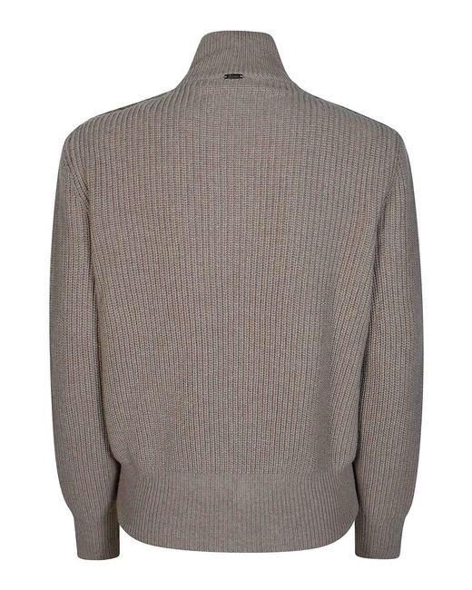 Herno Brown Cardigan With Curls