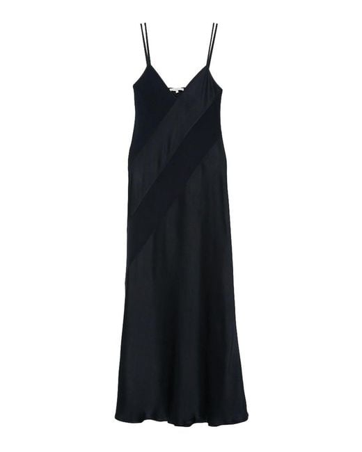 Antonelli Black Luna Long Dress With Thin Straps