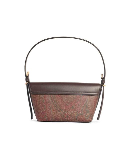 Etro Brown Barchetta Cotton Blend Bag