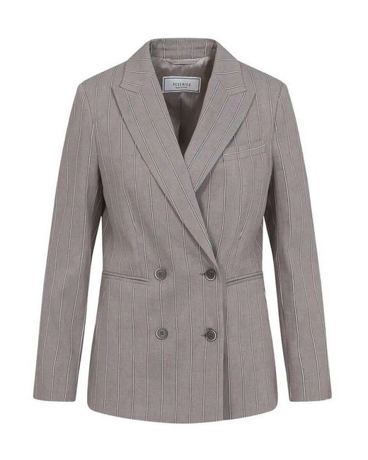 Peserico Gray Linen Jacket