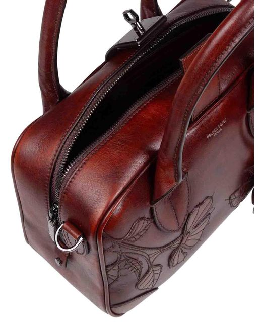 Golden Goose Deluxe Brand Purple Vintage Leather Handbag
