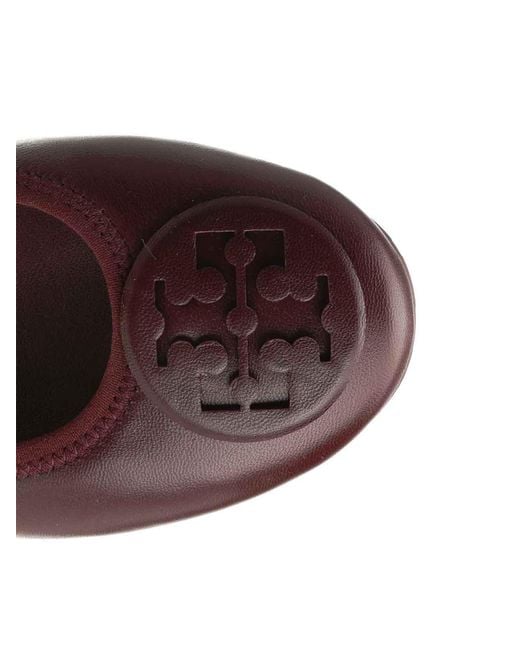 Tory Burch Brown Reva Travel Ballerina
