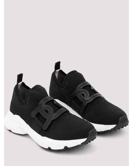Tod's Black Tech Fabric Sneakers