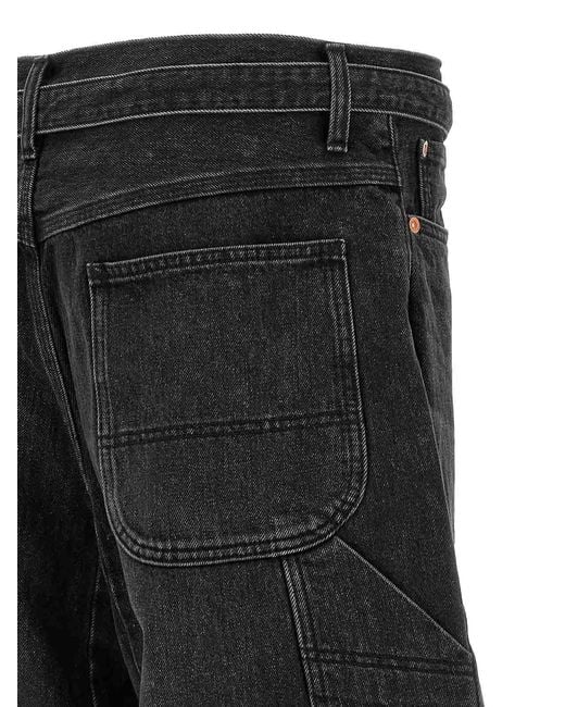 Sacai Black Extra Leg Jeans for men