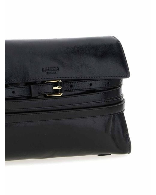 Moschino Black Tie Me Crossbody Bag