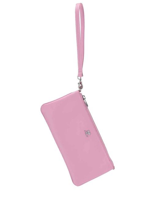 Courreges Pink Pouch Logo