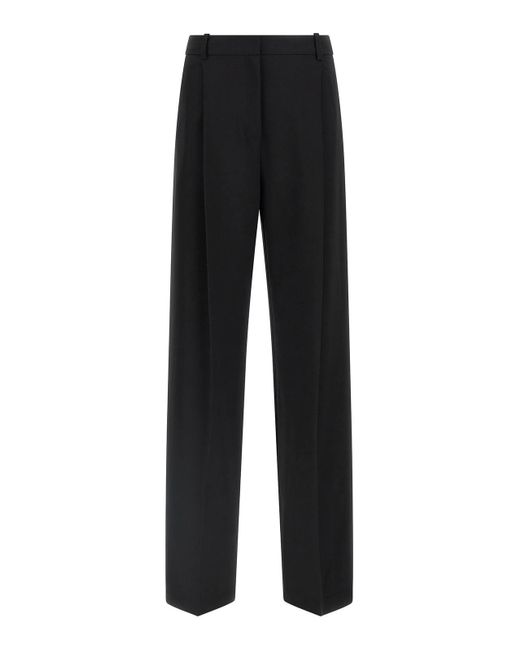 Elisabetta Franchi Black Fluid Cady Pants