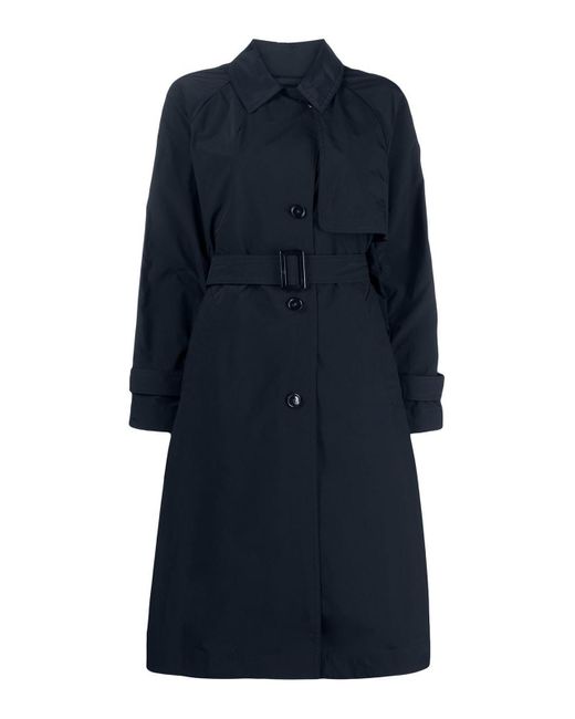 Woolrich Blue Belted Summer Trench