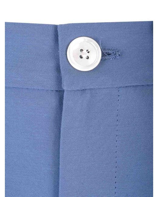 Marni Blue Wide-Leg Trousers