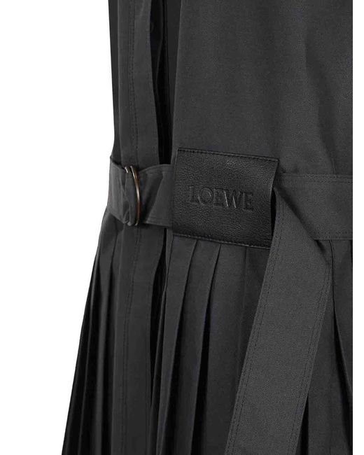Loewe Black Pleated Dress
