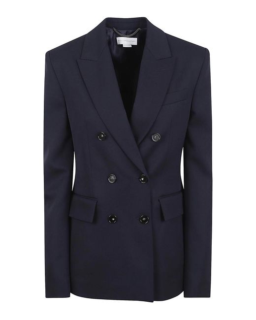 Stella McCartney Blue Db Slim Jacket Classic Tailoring