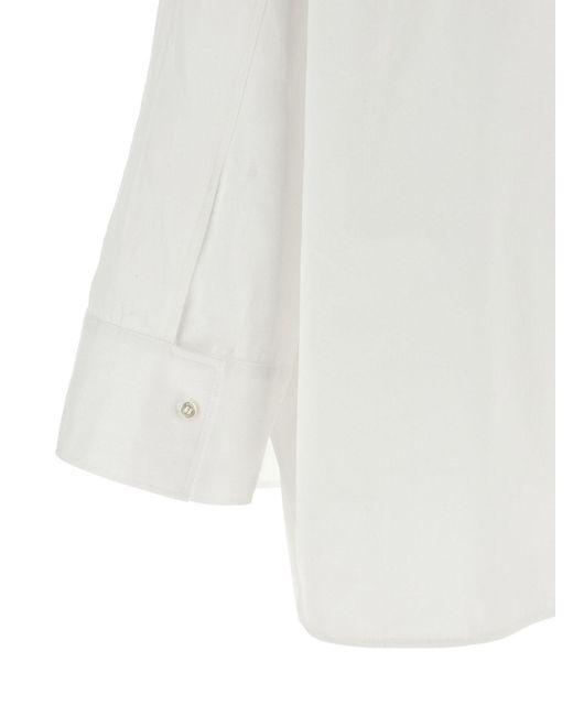 Alberto Biani White Cotton Shirt