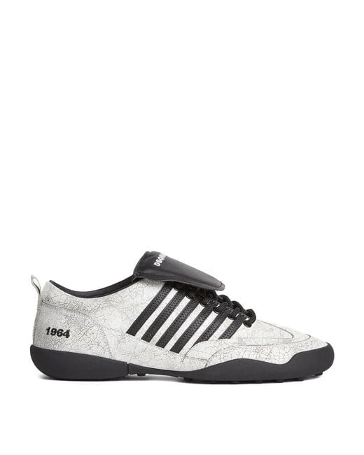 DSquared² Black Logo-Embroidered Sneakers for men