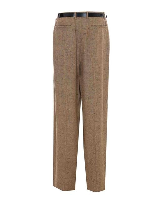 Dolce & Gabbana Brown Tweed Effect Pants