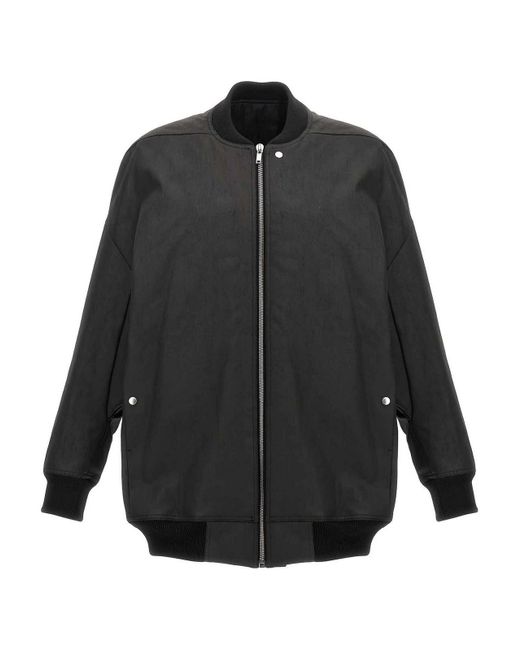 Rick Owens Gray Jumbo Peter Flight Jacket for men