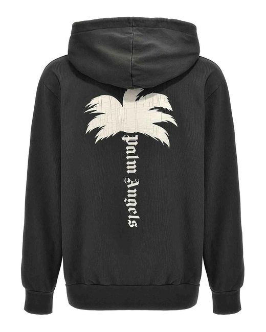 Palm Angels Black The Palm Hoodie for men