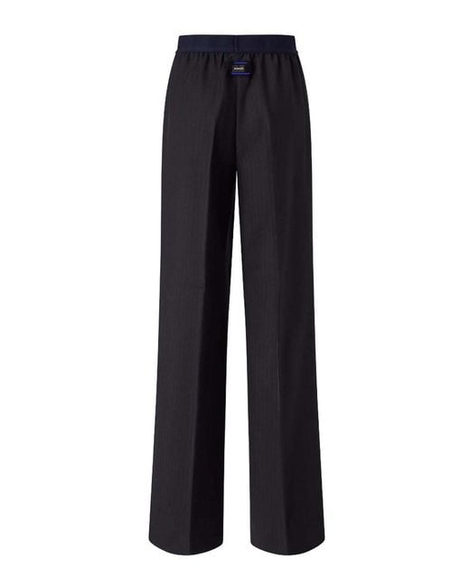 Pinko Blue Phaius Pinstripe Trousers