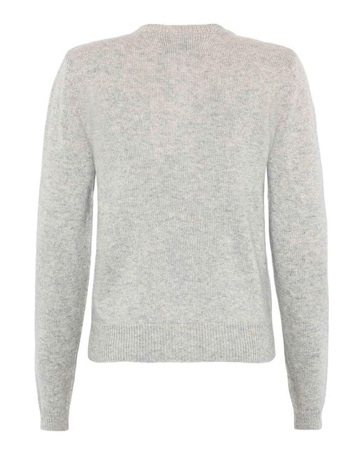 EMERSON RENALDI Gray Cardigan With Decorative Buttons