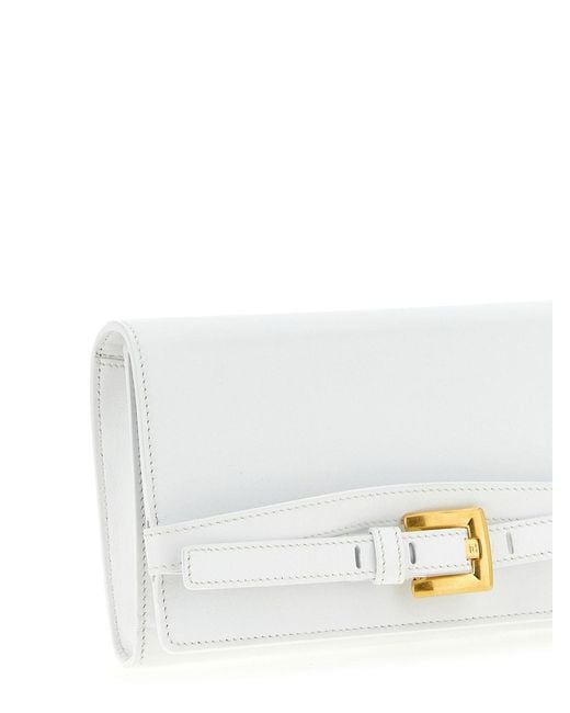 Balmain White Wallet Chain