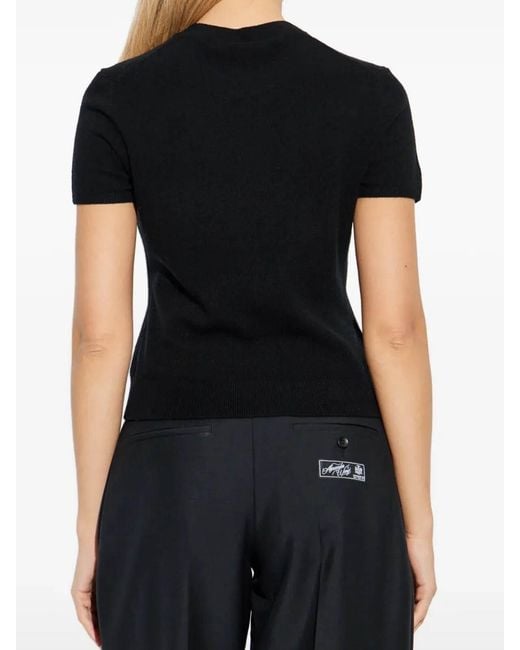 Alexander Wang Black Wool T-Shirt