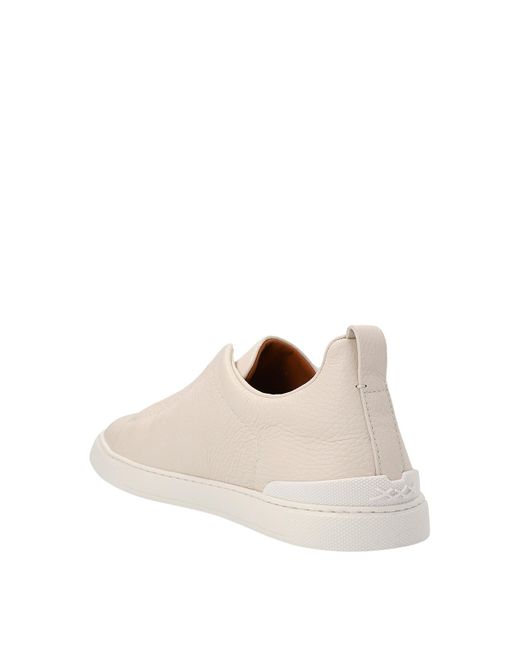 Zegna Natural Triple Stitch Sneakers for men