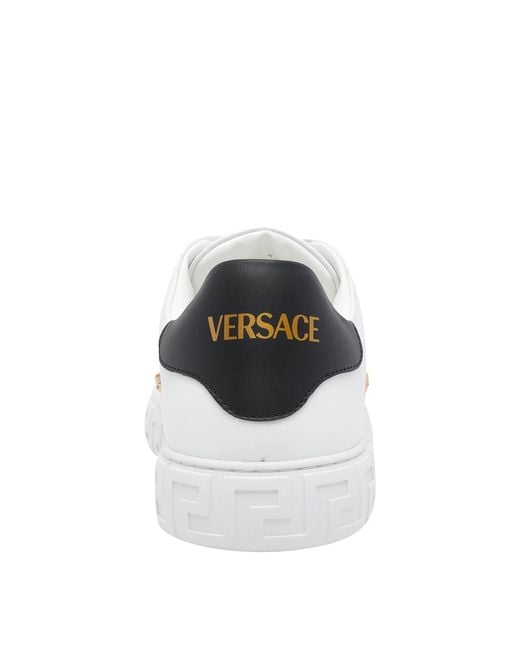 Versace White And Medusa Sneakers for men