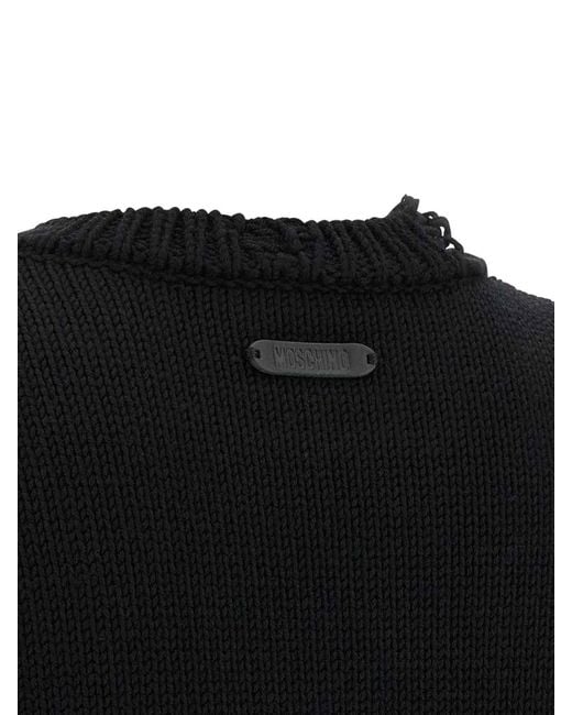 Moschino Black Couture Sweater
