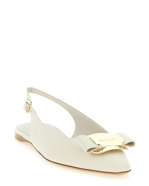 Ferragamo Natural Zelmy Slingback