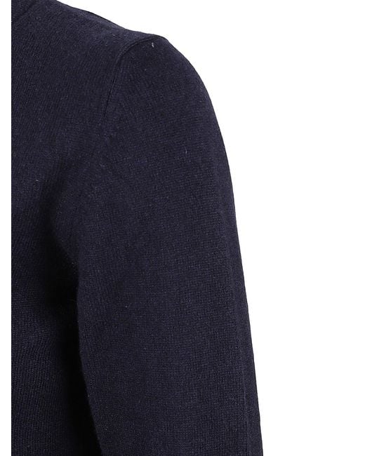 ELEVEN88 Blue Cashmere V-Neck