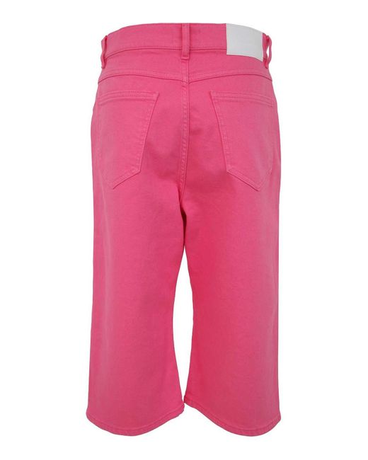 P.A.R.O.S.H. Pink Drill Cotton Trousers