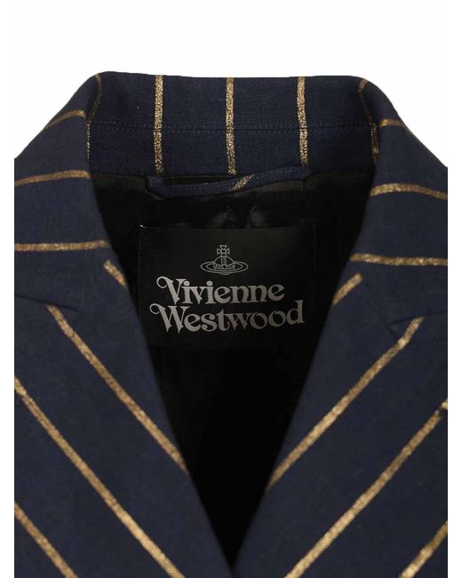 Vivienne Westwood Blue Cut Off Blazer