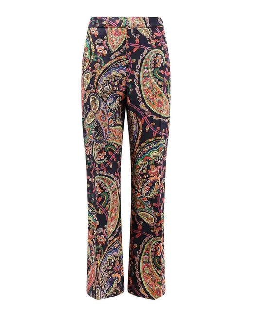 Etro Multicolored Fabric Trousers