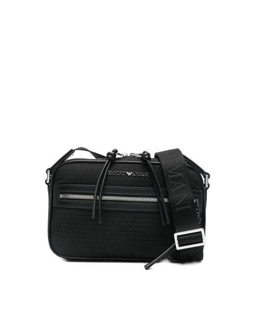 Emporio Armani Black Crossbody Bag for men