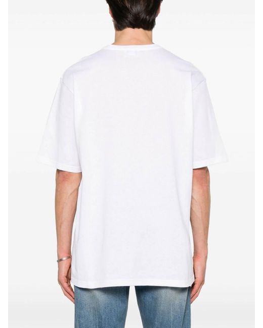 McQueen White Cotton T-Shirt for men