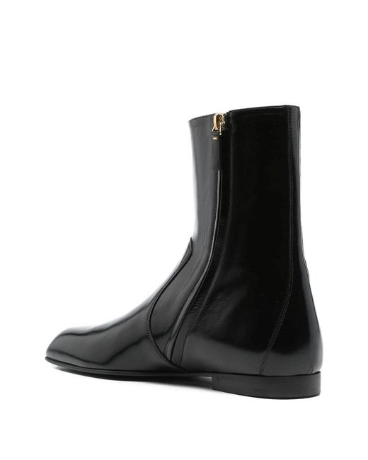 Khaite Black "Colt" Ankle Boot