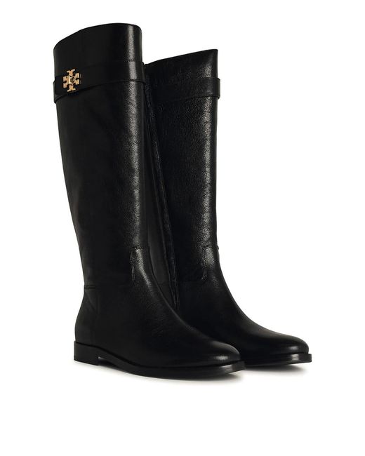 Tory Burch Black T Lock Riding Boot For Equest