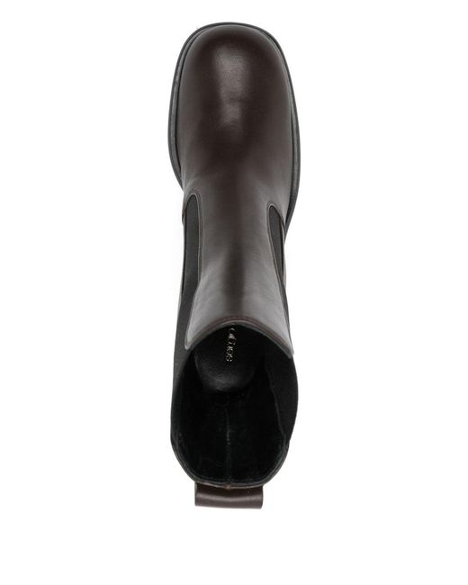 Sergio Rossi Black Leather Heel Boots