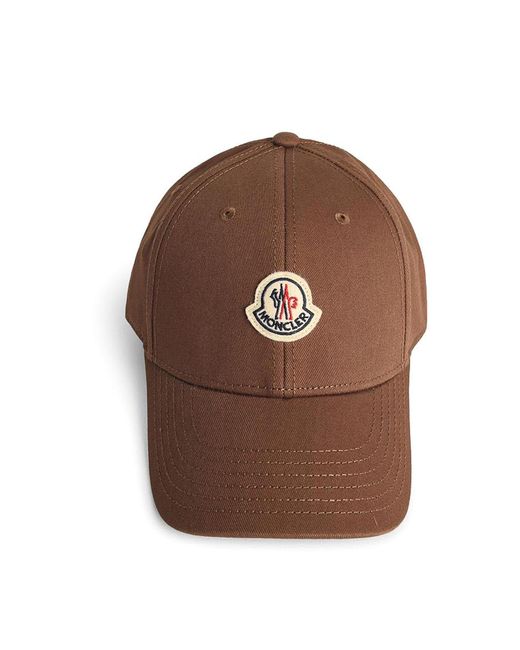 Moncler Brown Cotton Cap