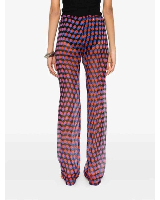 Dries Van Noten Red Pacjas