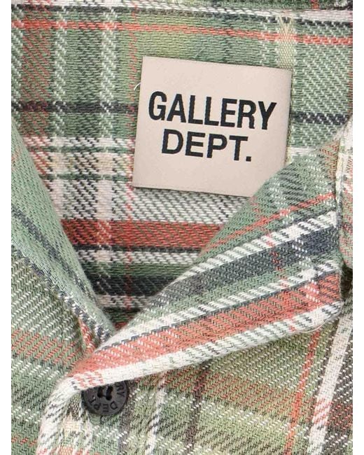 GALLERY DEPT. White Checked Shirt for men