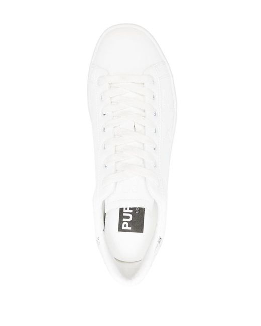 Golden Goose Deluxe Brand White Purestar Faux-leather Sneakers