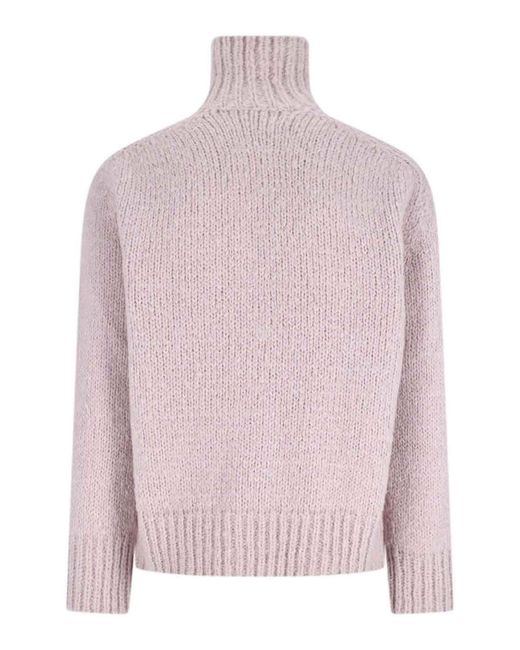 Jil Sander Pink Zip-Up Sweater for men