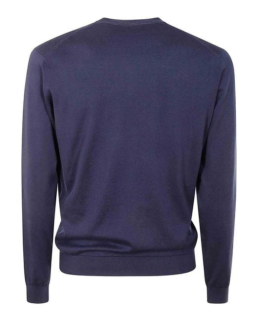 FILIPPO DE LAURENTIIS Blue Roundneck for men