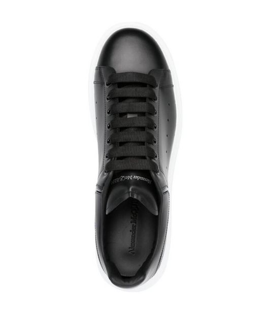 Alexander McQueen Black Leather Sneakers for men