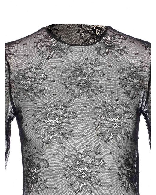 Dolce & Gabbana Gray Chantilly Lace Body