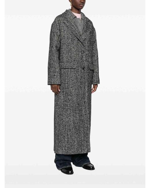 Tagliatore Gray Single-Breasted Coat