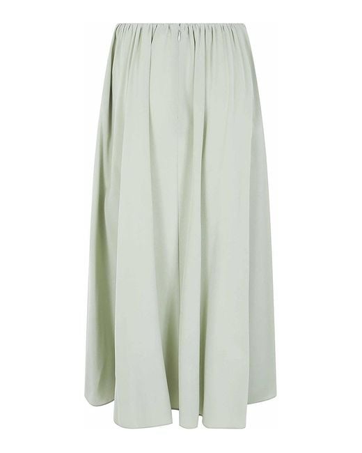 Aspesi White Midi Skirt