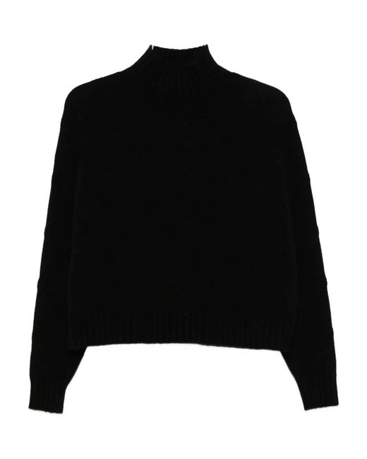 Elisabetta Franchi Black High-Neck Sweater